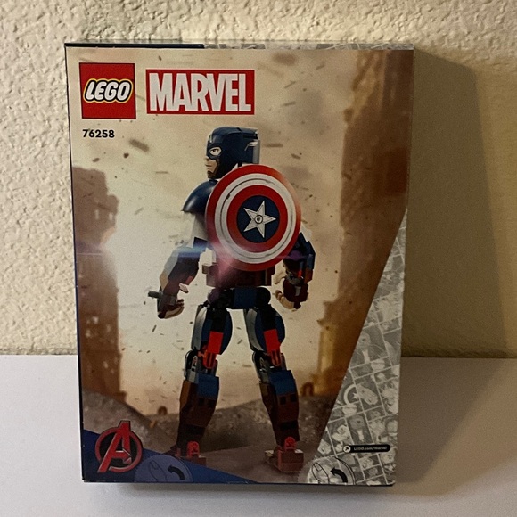 Lego Marvel Captain America Set - Red, Blue, Black - Picture 1 of 2